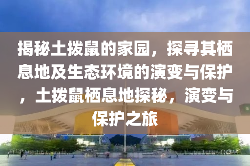 揭秘土撥鼠的家園，探尋其棲息地及生態(tài)環(huán)境的演變液壓動力機械,元件制造與保護，土撥鼠棲息地探秘，演變與保護之旅