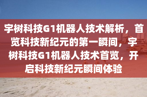 宇樹科技G1機液壓動力機械,元件制造器人技術(shù)解析，首覽科技新紀元的第一瞬間，宇樹科技G1機器人技術(shù)首覽，開啟科技新紀元瞬間體驗