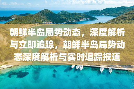 朝鮮半島液壓動(dòng)力機(jī)械,元件制造局勢(shì)動(dòng)態(tài)，深度解析與立即追蹤，朝鮮半島局勢(shì)動(dòng)態(tài)深度解析與實(shí)時(shí)追蹤報(bào)道