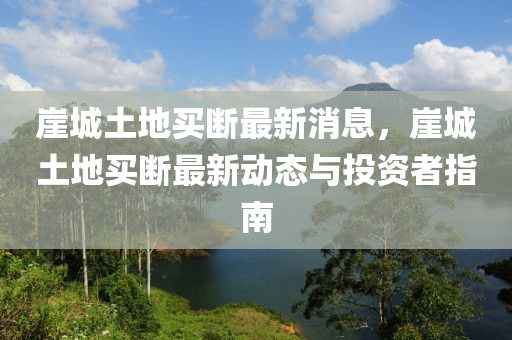 崖城土地買斷最新消息，崖城土地買液壓動力機械,元件制造斷最新動態(tài)與投資者指南