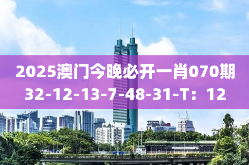 2025澳門今晚必開一肖070期32-12-13-7-48-31-T：12液壓動力機械,元件制造