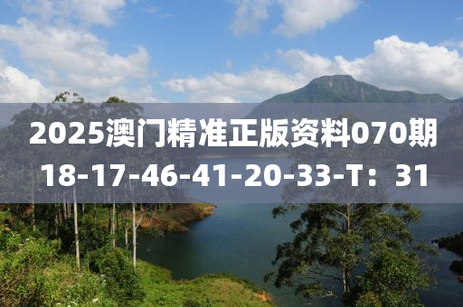 2025澳門精準正版資料07液壓動力機械,元件制造0期18-17-46-41-20-33-T：31
