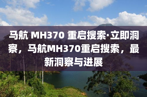 馬航 MH370 重啟搜索·立即洞察，馬航MH370重啟搜索，最新液壓動力機(jī)械,元件制造洞察與進(jìn)展