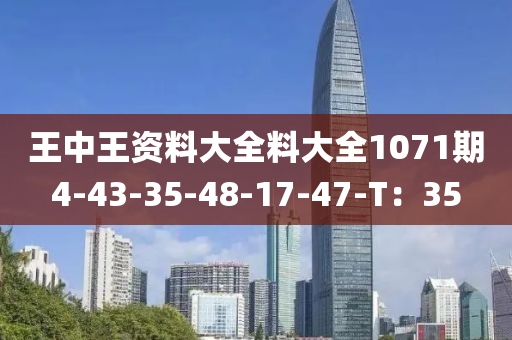 王中王資料大全料大全1071期4-43-35-48-17-47-T：35液壓動(dòng)力機(jī)械,元件制造