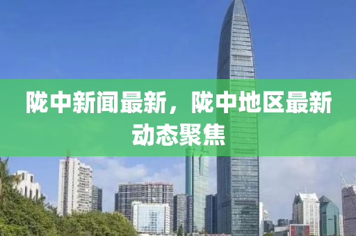 隴中新聞最新，隴中地區(qū)最新動態(tài)聚焦液壓動力機(jī)械,元件制造