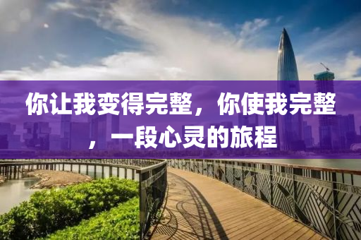 你讓我變得完整，你使我完整，一液壓動力機(jī)械,元件制造段心靈的旅程