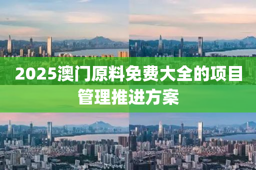 2025澳門原料免費大全的項目管理推進方案液壓動力機械,元件制造