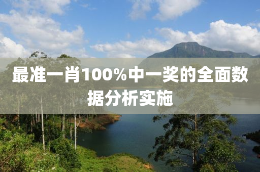 最準一肖100%中一獎的全面數據分析液壓動力機械,元件制造實施