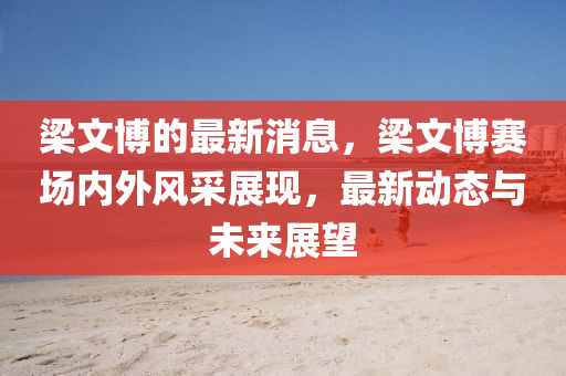 梁文博的最新消息，梁文博賽場內(nèi)外風(fēng)采展現(xiàn)，最新動態(tài)與未來展望液壓動力機(jī)械,元件制造