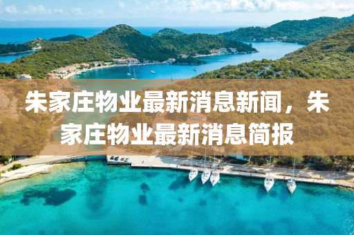 朱家莊物業(yè)最新消息新聞，朱家莊物業(yè)最新消息簡(jiǎn)報(bào)液壓動(dòng)力機(jī)械,元件制造