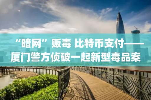 “暗網(wǎng)”販毒 比特幣支付——廈門警方偵破一起新型毒品案液壓動力機械,元件制造