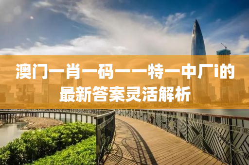 澳門一肖一碼一一特一中廠i的最液壓動(dòng)力機(jī)械,元件制造新答案靈活解析