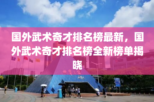 國外武術(shù)奇才排名榜最新，國外武術(shù)奇才排名榜全新榜單揭曉液壓動力機械,元件制造