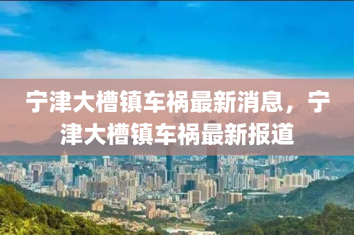 寧津大槽鎮(zhèn)車禍最新消息，寧津大槽鎮(zhèn)車禍最新報(bào)道液壓動(dòng)力機(jī)械,元件制造