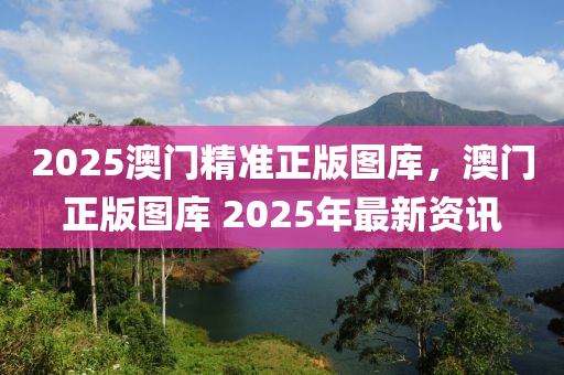 2025澳門精準正版圖庫，澳門正版圖庫 2025年最新資訊