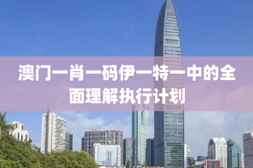 澳液壓動(dòng)力機(jī)械,元件制造門一肖一碼伊一特一中的全面理解執(zhí)行計(jì)劃