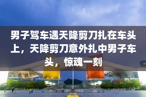 男子駕車遇天降剪刀扎在車頭上，天降剪刀意外扎中男子車頭，驚魂一刻液壓動力機(jī)械,元件制造