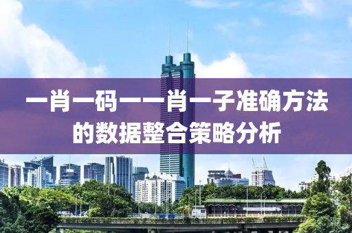 一肖一碼一一肖一子準(zhǔn)確方法的數(shù)據(jù)整合策略分析液壓動力機(jī)械,元件制造