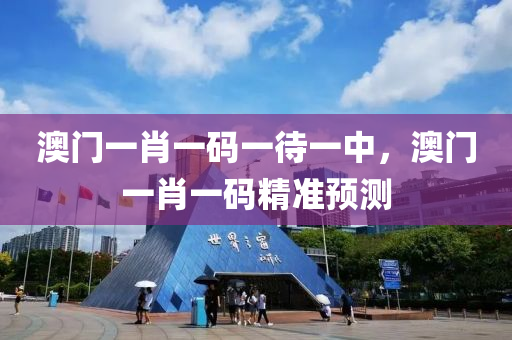 澳門一肖一碼一待一中，澳門一肖一碼精準預(yù)測