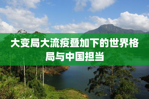 大變局大流疫疊加下的世界格局與中國擔當液壓動力機械,元件制造