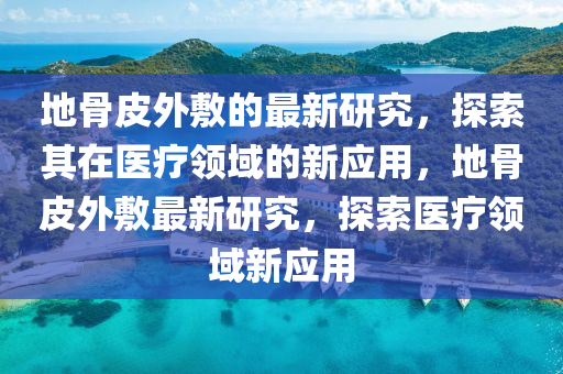 地骨皮外敷的最新研究，探索其在醫(yī)療領域的新應用，地骨皮外敷最新研究，探索醫(yī)療領域新應用液壓動力機械,元件制造