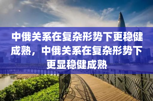 中俄關(guān)系在復(fù)雜形勢(shì)下更穩(wěn)健成熟，中俄關(guān)系在復(fù)雜形勢(shì)下更顯穩(wěn)健成熟液壓動(dòng)力機(jī)械,元件制造