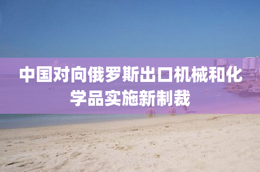 中國對向俄羅斯出口機(jī)械和化學(xué)品實(shí)施新制裁液壓動力機(jī)械,元件制造