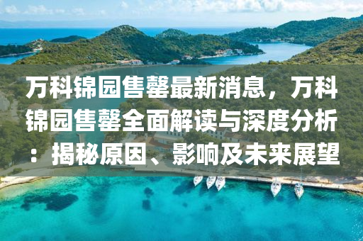 萬科錦液壓動力機(jī)械,元件制造園售罄最新消息，萬科錦園售罄全面解讀與深度分析：揭秘原因、影響及未來展望
