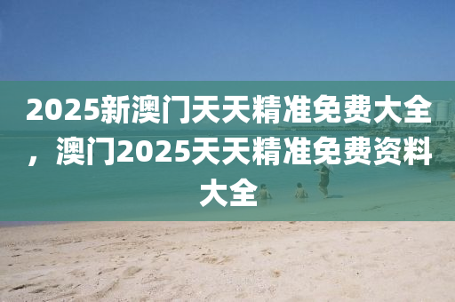 2025新澳門天天精準(zhǔn)免費(fèi)大全，澳門2025天天精準(zhǔn)免費(fèi)資料大全