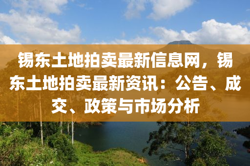 錫東土地拍賣最新信息網(wǎng)，錫東土地拍賣最新資訊：公告、成交、政策與市場分析液壓動力機械,元件制造