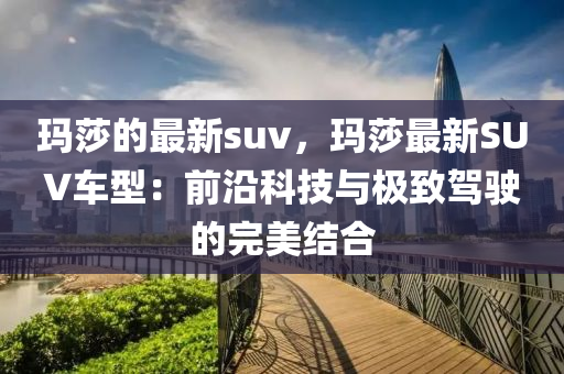 瑪莎的最新suv，瑪莎最液壓動(dòng)力機(jī)械,元件制造新SUV車(chē)型：前沿科技與極致駕駛的完美結(jié)合