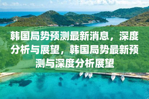 韓國局勢預(yù)測最新消息，深度分析與展望，韓國局勢最新預(yù)測與深度分析展望液壓動力機械,元件制造