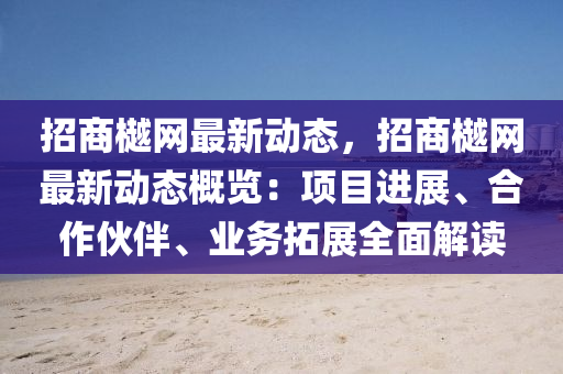 招商樾網(wǎng)最新動態(tài)，招商樾網(wǎng)最新動態(tài)概覽：項(xiàng)目進(jìn)展、合作伙伴、業(yè)務(wù)拓展全面解讀液壓動力機(jī)械,元件制造