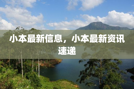 小本最新信息，小本最新資訊速遞液壓動(dòng)力機(jī)械,元件制造