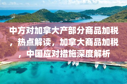 中方對加拿大產(chǎn)部分商品加稅，熱點解讀，加拿大商品加稅，中國應(yīng)對措施深度液壓動力機(jī)械,元件制造解析