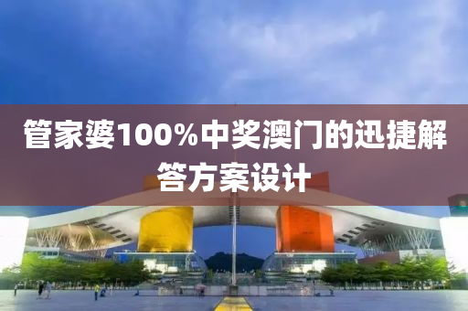 管家婆100%中獎澳門的迅捷解答方案設計液壓動力機械,元件制造