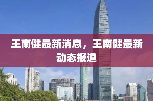 王南健最新消息，王南健最新動態(tài)報道液壓動力機械,元件制造