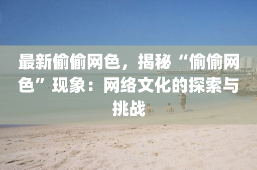 最新偷偷網(wǎng)色，揭秘“偷偷網(wǎng)色”現(xiàn)象：網(wǎng)絡(luò)文化的探索與挑戰(zhàn)液壓動力機械,元件制造