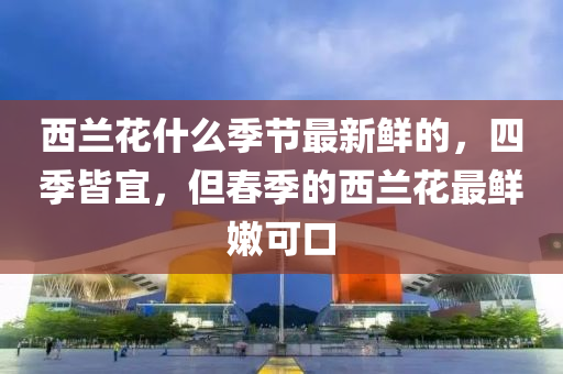 西蘭花什么季節(jié)最新鮮的，四季皆宜，但春季的西蘭花最鮮嫩可口液壓動力機械,元件制造