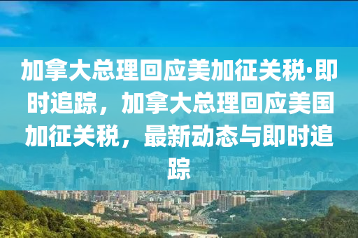 加拿大總理回應(yīng)美加征關(guān)稅·即時(shí)追蹤，加拿大總理回應(yīng)美國(guó)加征關(guān)稅，最新動(dòng)態(tài)與即時(shí)追蹤液壓動(dòng)力機(jī)械,元件制造