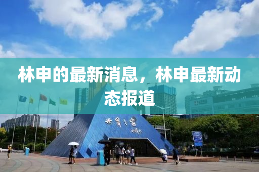 林申的最新消息，林申最新動態(tài)報液壓動力機械,元件制造道