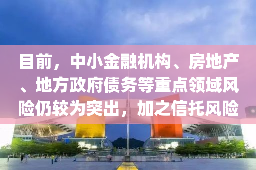 目前，中小金融機(jī)構(gòu)、房地產(chǎn)、地方政府債務(wù)等重點(diǎn)領(lǐng)域風(fēng)險(xiǎn)仍較為突出，加之信液壓動(dòng)力機(jī)械,元件制造托風(fēng)險(xiǎn)