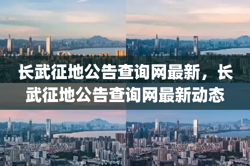 長(zhǎng)武征地公告查詢網(wǎng)最新，長(zhǎng)武征地公告查詢網(wǎng)最新動(dòng)態(tài)液壓動(dòng)力機(jī)械,元件制造