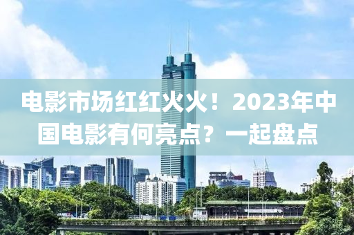 電影市場(chǎng)紅紅火火！2023年中國(guó)電影有何亮點(diǎn)？一起盤(pán)點(diǎn)液壓動(dòng)力機(jī)械,元件制造