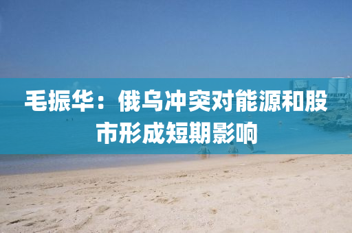 毛振華：俄烏沖突液壓動力機械,元件制造對能源和股市形成短期影響