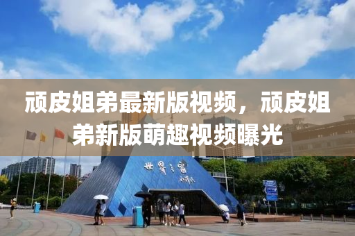 頑皮姐弟最新版視頻，頑皮姐弟新版萌趣視頻曝光液壓動(dòng)力機(jī)械,元件制造