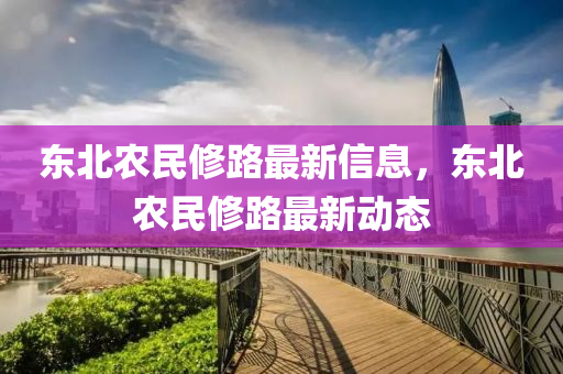 東北農(nóng)民修路最新信息，東北農(nóng)民修路最新動態(tài)液壓動力機械,元件制造