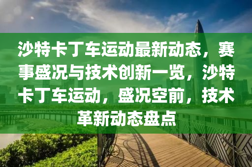 沙特卡丁車運(yùn)動(dòng)最新動(dòng)態(tài)，賽事盛況與技術(shù)創(chuàng)新一覽，沙特卡丁車運(yùn)動(dòng)，盛況空前，技術(shù)革新動(dòng)態(tài)盤點(diǎn)液壓動(dòng)力機(jī)械,元件制造