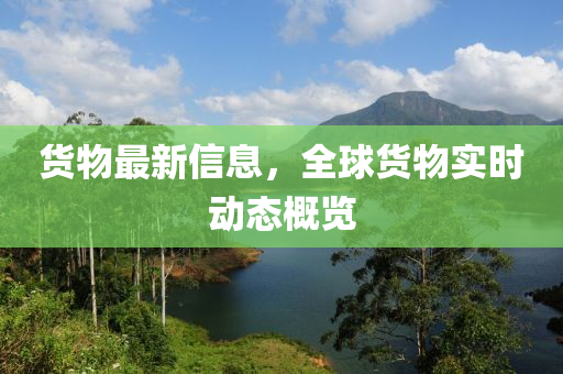 貨物最新信息，全球貨物實(shí)時動態(tài)概覽液壓動力機(jī)械,元件制造