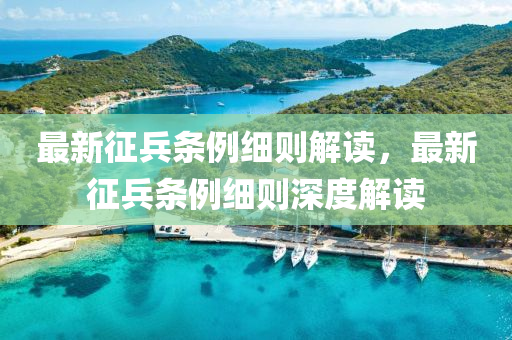 最新征兵條例細(xì)則解讀，最新征兵條例細(xì)則深度解讀液壓動(dòng)力機(jī)械,元件制造
